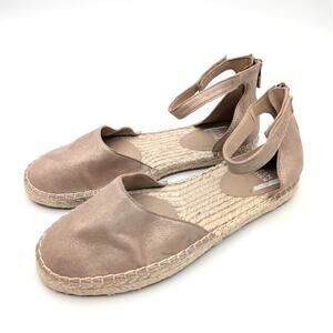 Eileen Fisher Lala Espadrille Flat Women's Closed Toe Light Gold Size US7 EU38